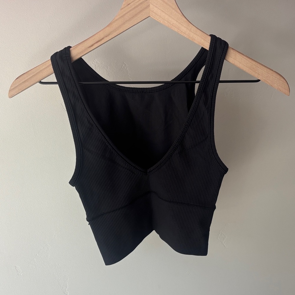 Lululemon Black Power Pivot Ribbed Tank - Picture 3 of 4